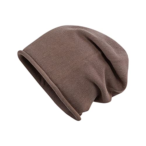 CLAPE Dünne Beanie Mütze Herren Feinstrick Long Beanie Elastisch Jersey Slouch Mütze Oversized Slouchy Beany Strickmütze Stoffmütze Skullcap von CLAPE