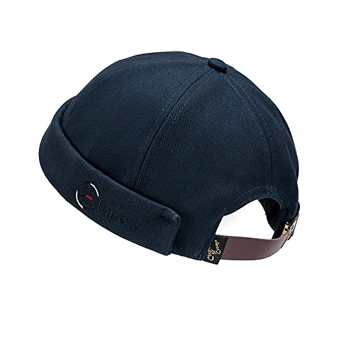 CLAPE Watch Cap Commando Work Beanie Baumwolle Docker Leon Brimless Hat Rolled Cuff Harbour Hat Damen Seemannsmütze Hafenmütze Herrenmütze Bikercap Hat von CLAPE