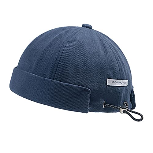 CLAPE Baumwolle Dockercap Herren Damen UV-Schutz Seemannsmütze Dockermütze Adjustable Brimless Hat Fisherman Beanie Watch Hat von CLAPE