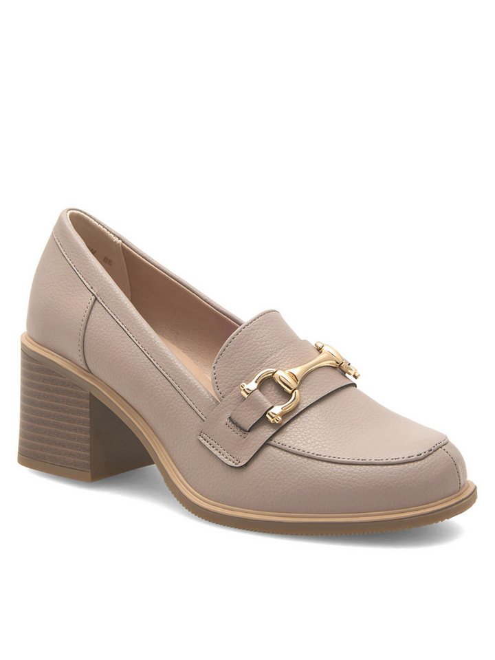 Clara Barson Clara Barson Halbschuhe Damen WYL3646-1 Beige Schnürschuh von Clara Barson