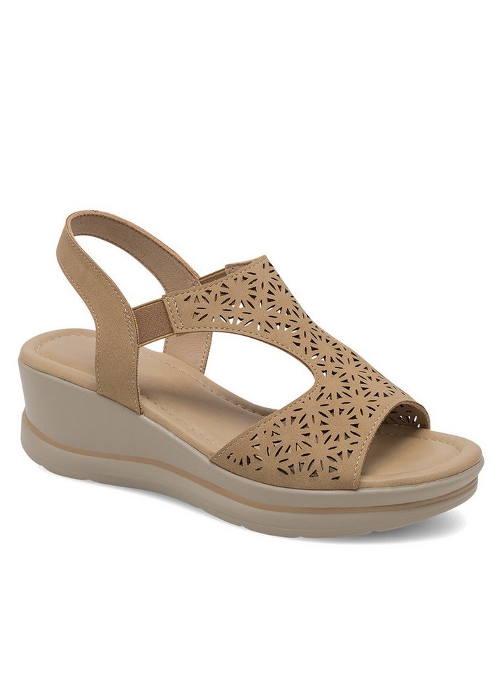 Clara Barson Clara Barson Sandalen Damen WYL0510-27 Beige Sandale von Clara Barson