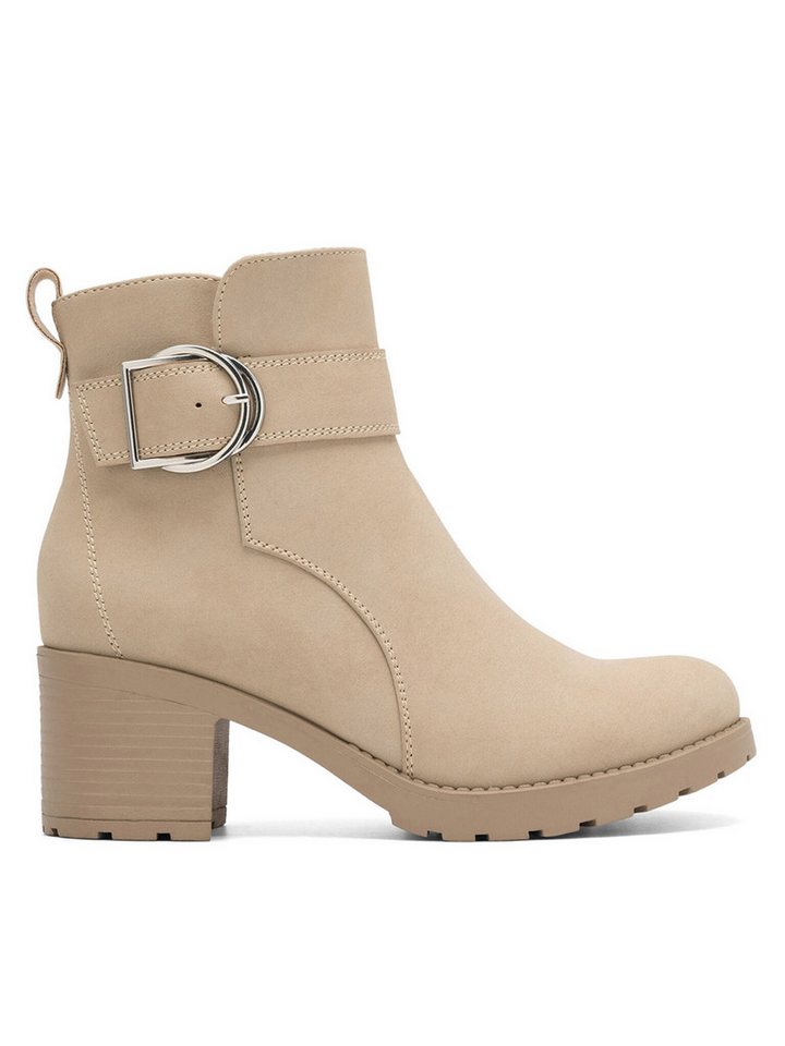 Clara Barson Clara Barson Stiefeletten Damen WS2902-06 Beige Stiefelette von Clara Barson