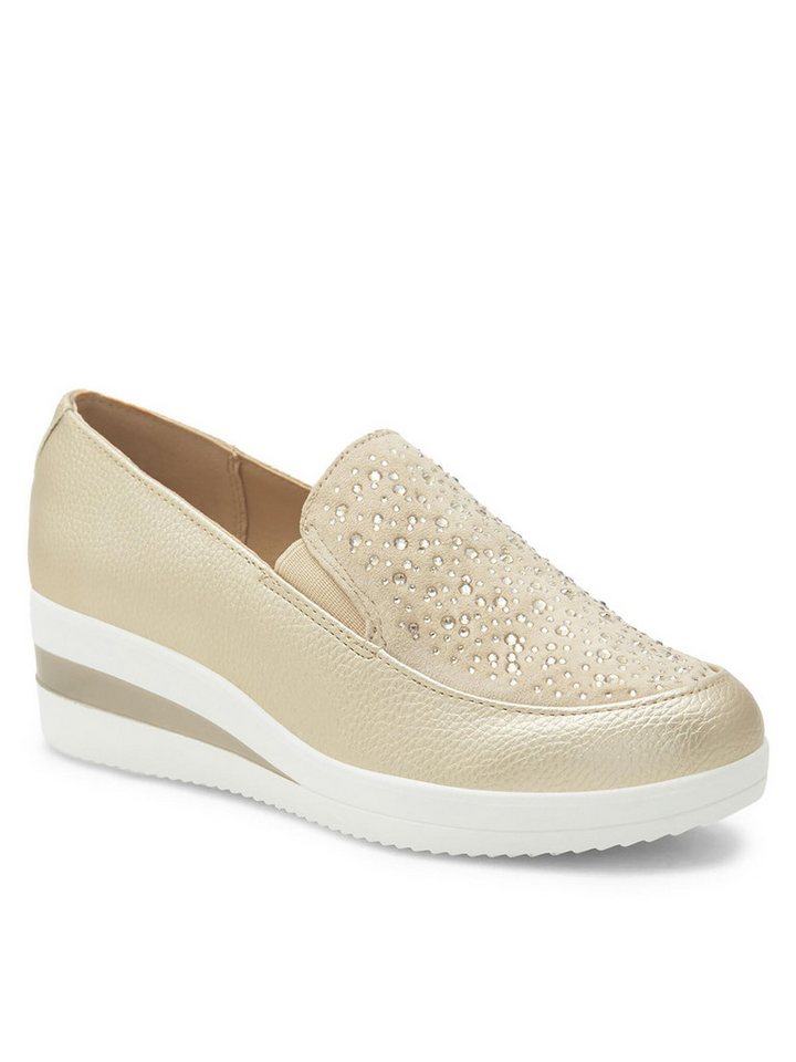 Clara Barson Halbschuhe WYL1711-29 Goldfarben Schnürschuh von Clara Barson