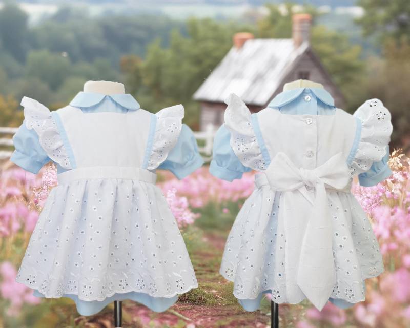 Baby Und Kleinkind Schürze, Kleid, Pumphose, Größen 1, 2, 3, 4 von ClarabellasEtsyShop