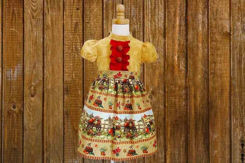 Mädchen Herbstkleid Größe 1, 2, 3, 4, Kürbiskleid, Kinder Herbstkleid, Thanksgiving Kleid, Für von ClarabellasEtsyShop