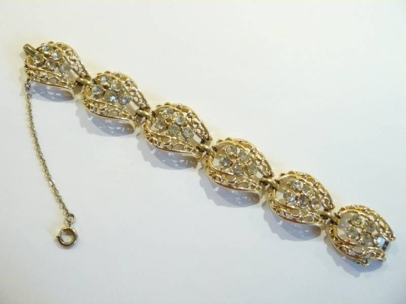 Wunderschöne Vintage Coro Strass Segment Armband von ClarabellesCloset