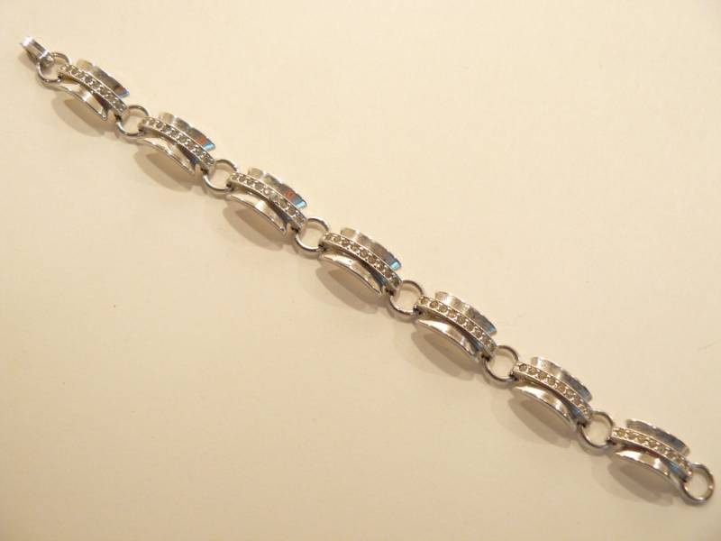 Wunderschöne Vintage Engel Brüder Sterling & Strass Armband von ClarabellesCloset