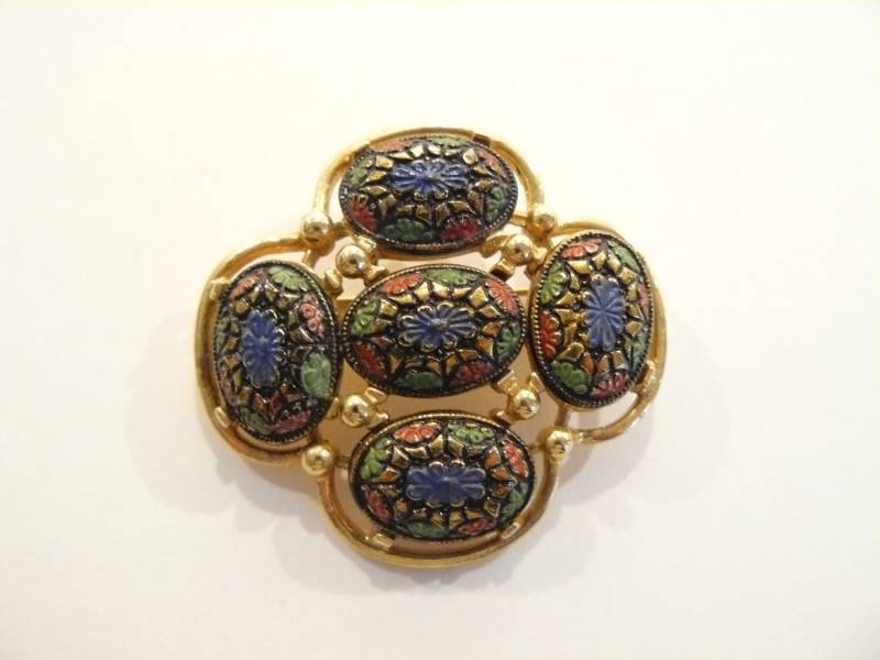 Wunderschöne Vintage Signiert Sarah Coventry Faux Mosaik Brosche/Pin von ClarabellesCloset