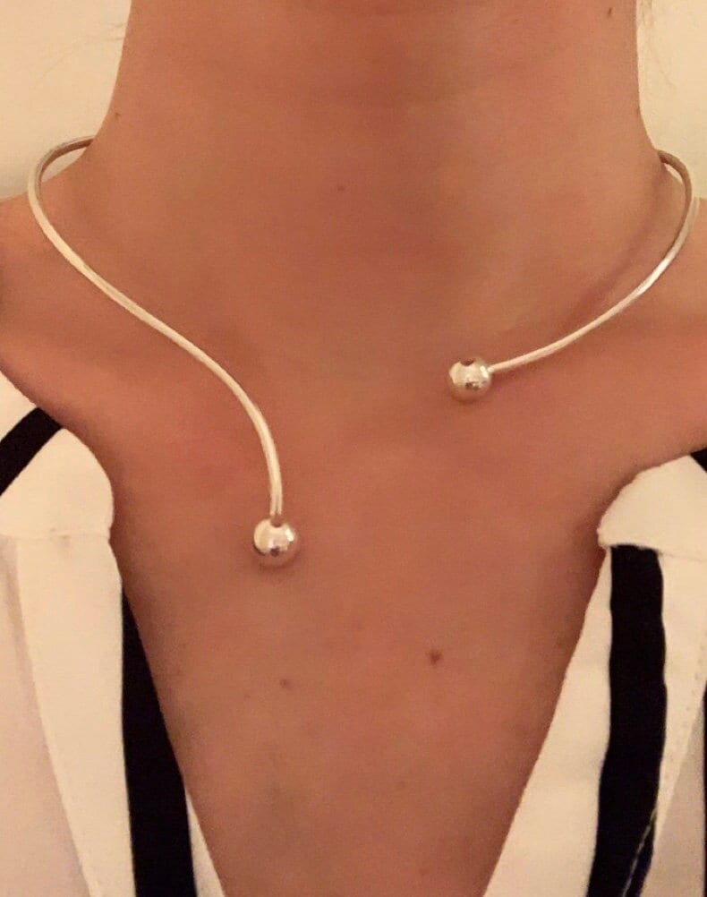"Wunderschöne Sterling Silber Kette "Dance" Mit Toller Wirkung Und Einer Einfach Zu Händelnden Öffnung von KathisSilberschmuck