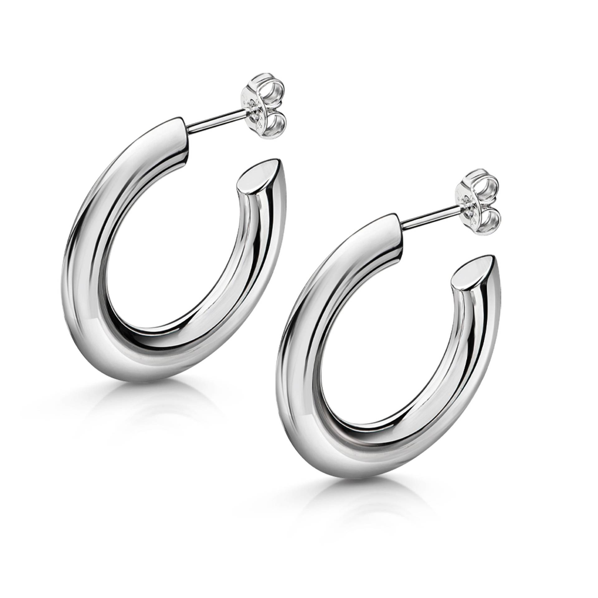 Zum Sonderpreis Schlanke Navette Halbcreole Und 2, 5 cm Durchmesser, Handgefertigte Unikate Aus 925 Silber Zum Sonderpreis Schlanke Navette Halbcreole Und 2, 5 cm Durchmesser, Handgefertigte Unikate Aus 925 Silber von ClarasSilberschmuck