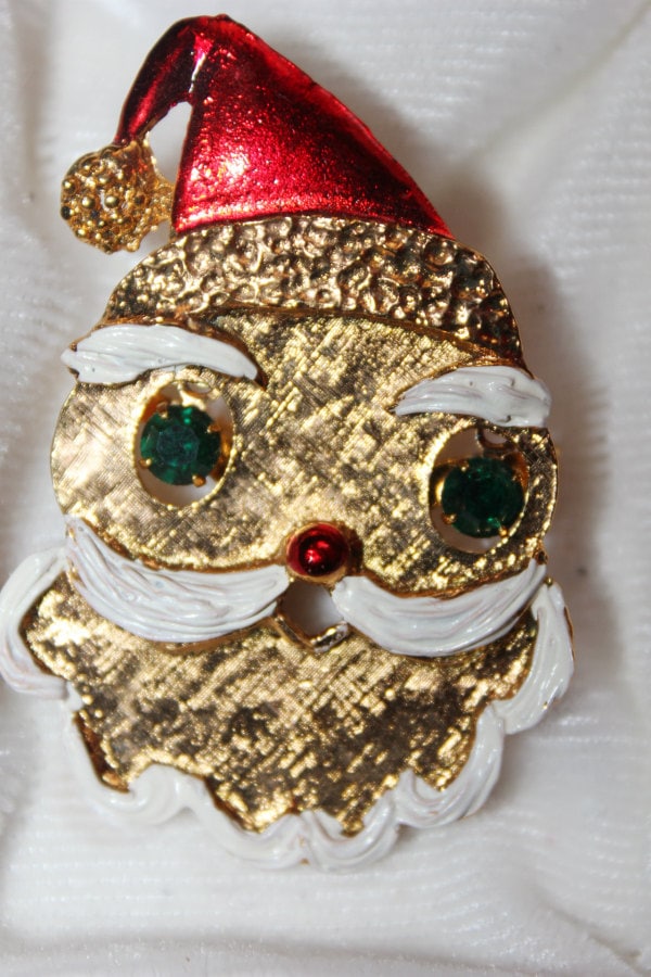 Weihnachtsmann Brosche - Vintage Christmas Mcm Neu von ClareValleyVintage