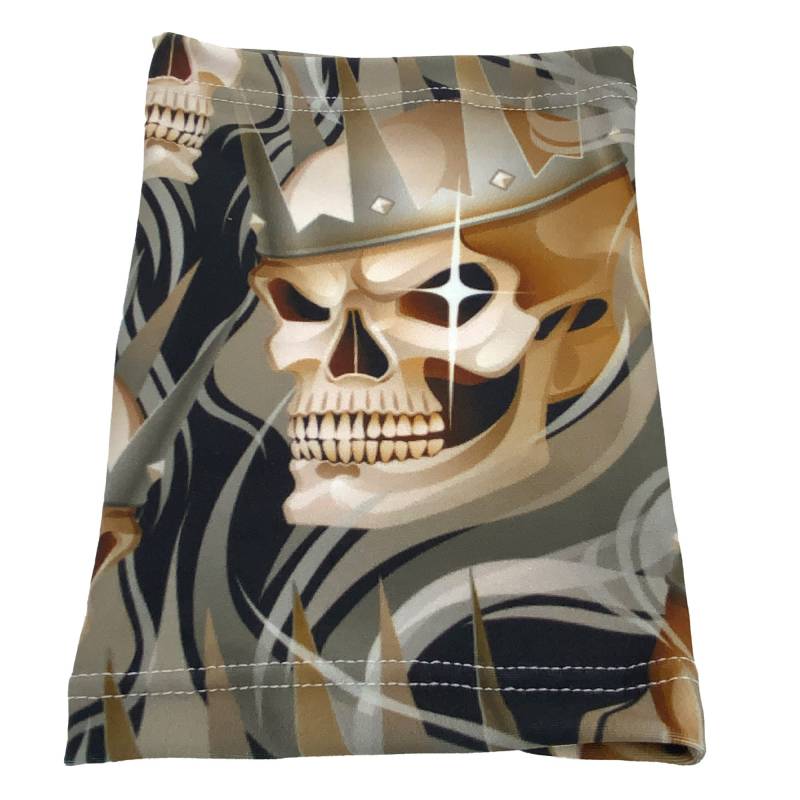 L7.5 "-8" Skull Krieger Bicep Picc Line Cover Krebs Chemokatheter Kurzarm Kompatibel Alleskönner Dash-Glukose, Freestyle Libre von ClaresSewCrafty
