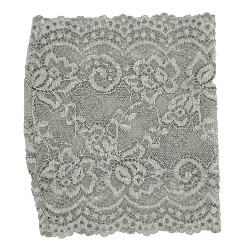 6 "Grau Ungefüttert Stretch Lace Cover Für Chemo-Krebs-Diabetes Free Style Libre-Omnipod Dash Glukose Monitor Cgm Picc Line Sleeve Armband von ClaresSewCrafty