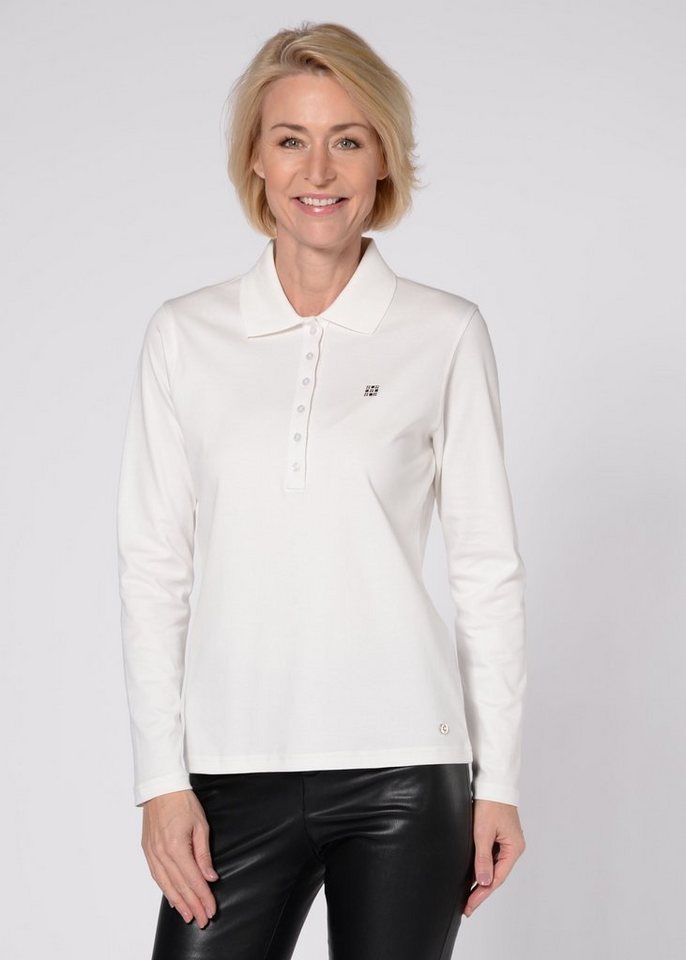 Clarina Langarm-Poloshirt von Clarina