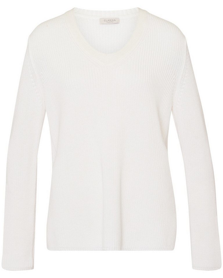 Clarina Strickpullover V-Pullover von Clarina