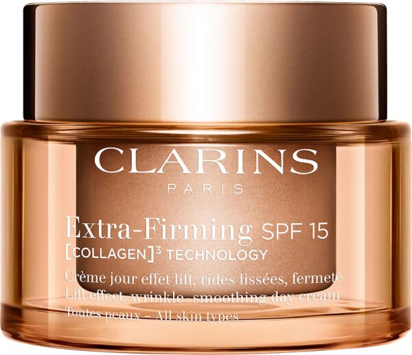 CLARINS Extra-Firming Jour SPF 15 COLLAGEN³ TECHNOLOGY Toutes Peaux refillable 50 ml CLARINS Extra-Firming Jour SPF 15 COLLAGEN³ TECHNOLOGY Toutes Peaux refillable 50 ml von Clarins