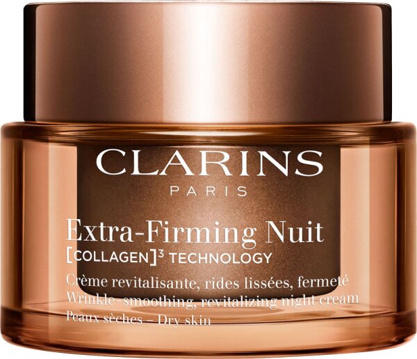 CLARINS Extra-Firming Nuit COLLAGEN³ TECHNOLOGY Crème Peaux sèches refillable 50 ml von Clarins