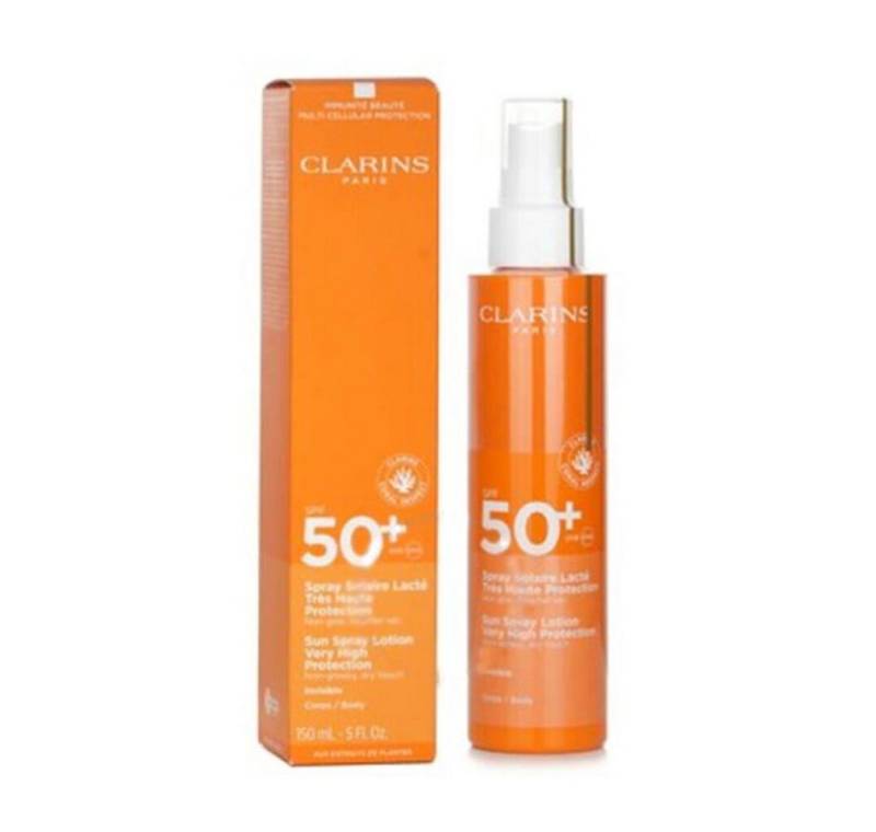 Clarins Körperpflegemittel SOLAR Feuchtigkeitsmilchspray für den Körper UVA/UVB50+ 150 ml von Clarins