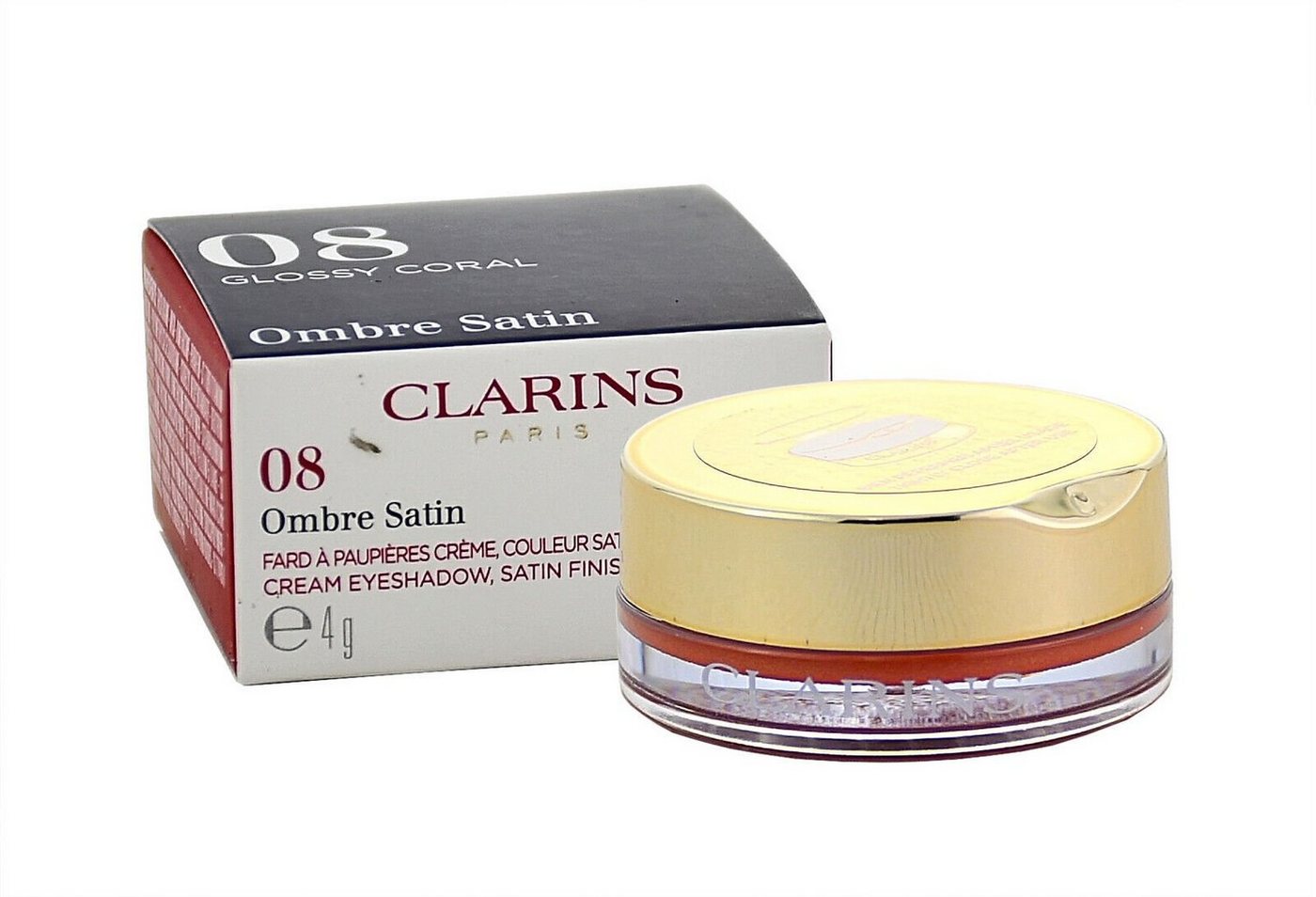 Clarins Lidschatten Clarins Ombre Satin 08 Glossy Coral 4g von Clarins