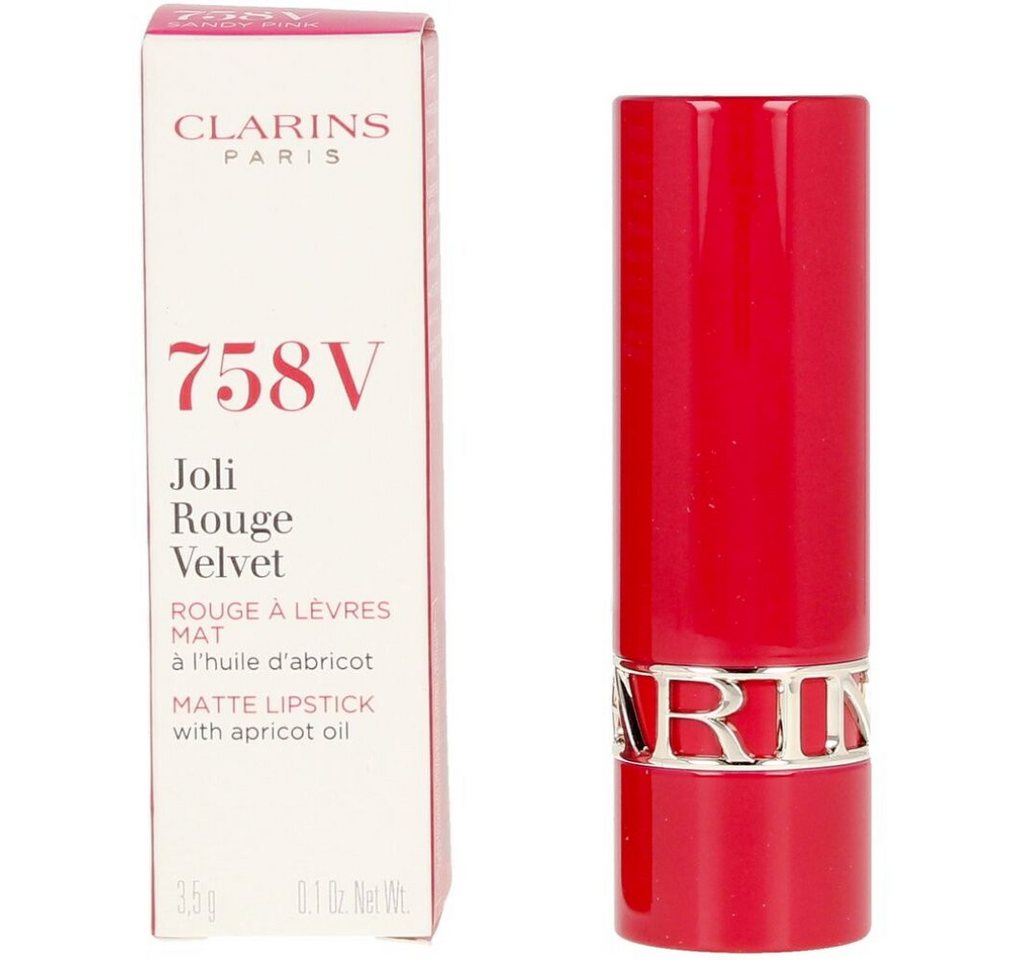 Clarins Lippenstift JOLI ROUGE VELVET #758V-sandy pink 3.5 gr von Clarins