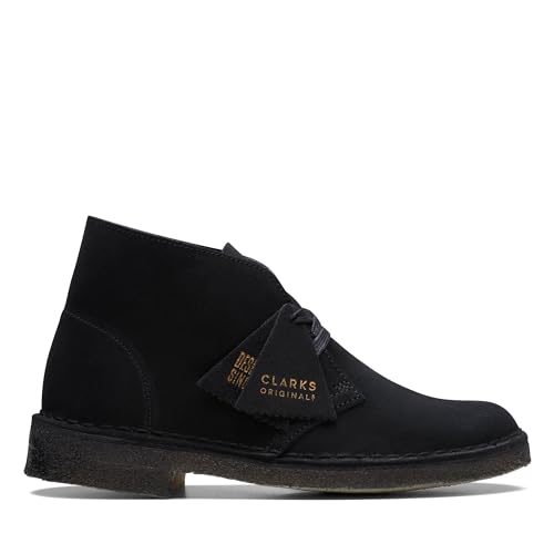 Clarks ORIGINALS Damen Desert Boot. Oxford-Stiefel, schwarz (Black SDE), 37.5 EU von Clarks ORIGINALS