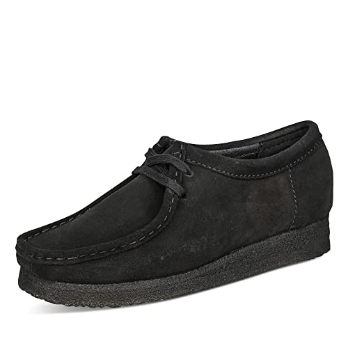 Clarks Damen Wallabee Oxford, Schwarz, 42 EU von Clarks Originals