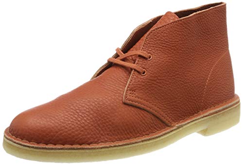 Clarks Originals Herren Kurzschaft Stiefel Desert Boots, Braun (Burnt Orange Lea Burnt Orange Lea) von Clarks Originals