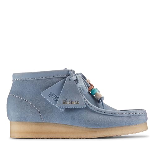Clarks Originals Damen Wallabee Boot. Botas, Powder Blue SDE, 37.5 EU von Clarks Originals