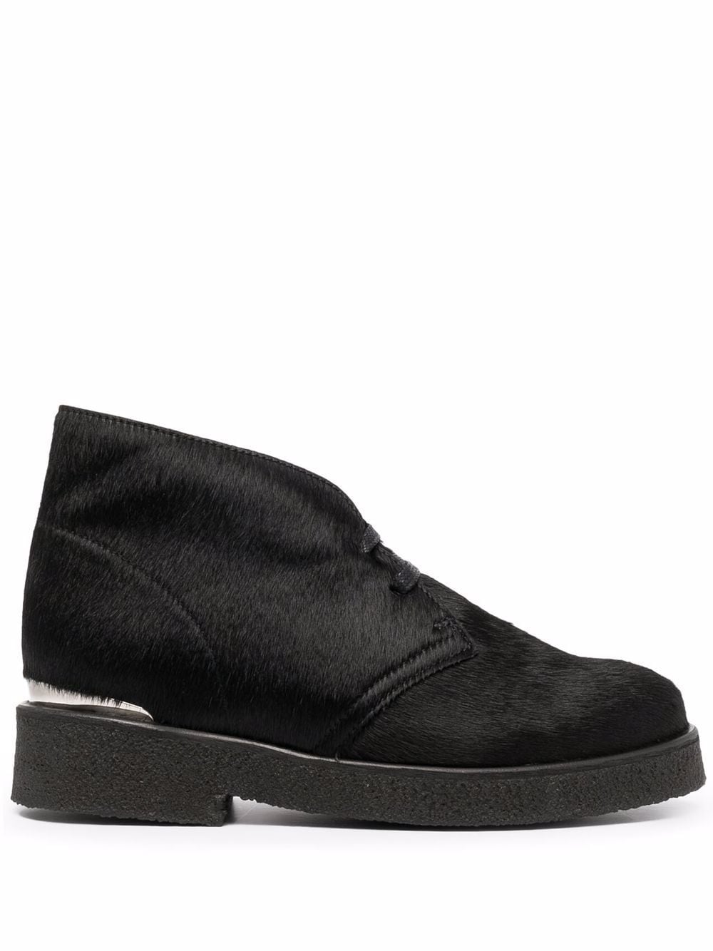 Clarks Originals Desert-Boots aus Faux Fur - Schwarz von Clarks Originals