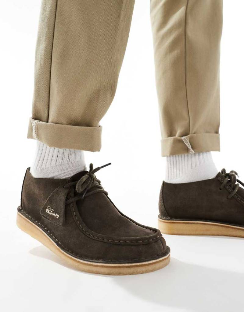 Clarks Originals - Desert Nomads - Schuhe aus Wildleder-Grau von Clarks Originals