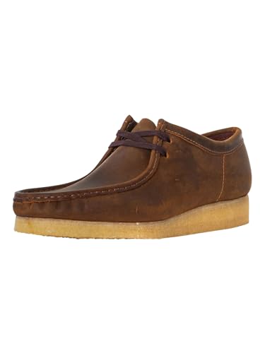 Clarks Originals Herren Halbschuhe Wallabee Braun 42,5 von Clarks Originals