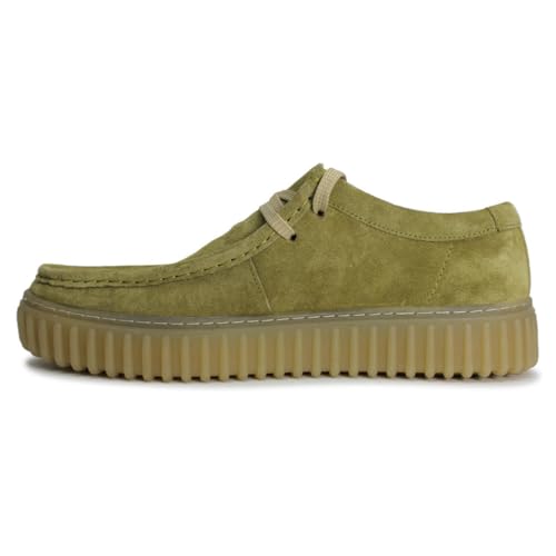 Clarks Originals Herren Torhill Lo Suede Light Olive Schuhe 42.5 EU von Clarks Originals