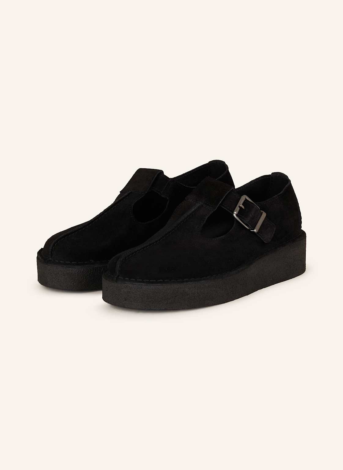 Clarks Originals Mary-Jane-Ballerinas Trekwedge schwarz von Clarks Originals