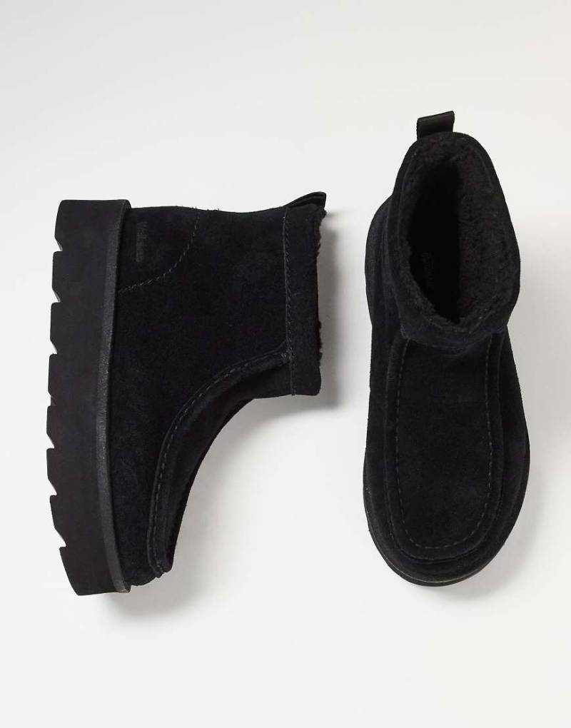 Clarks Originals - Meare Rooey - Gefütterte Stiefel aus Wildleder in Schwarz von Clarks Originals