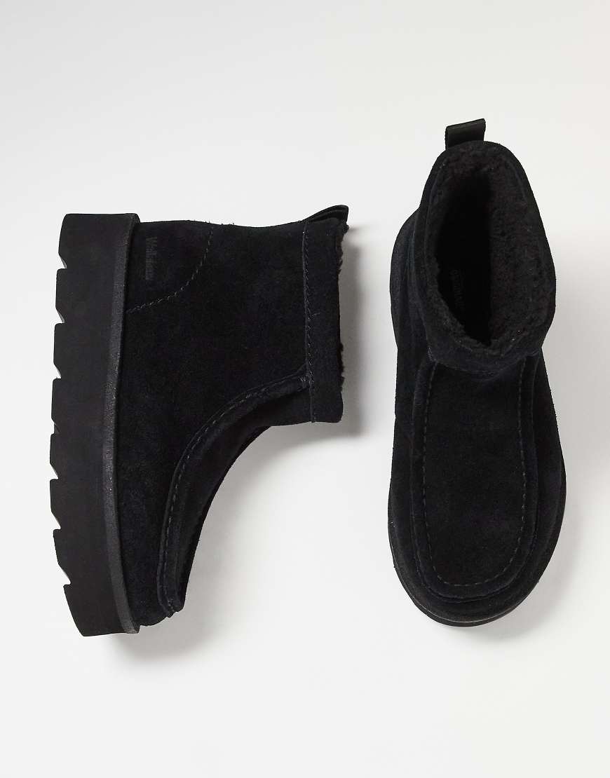 Clarks Originals - Meare Rooey - Gefütterte Stiefel aus Wildleder in Schwarz von Clarks Originals