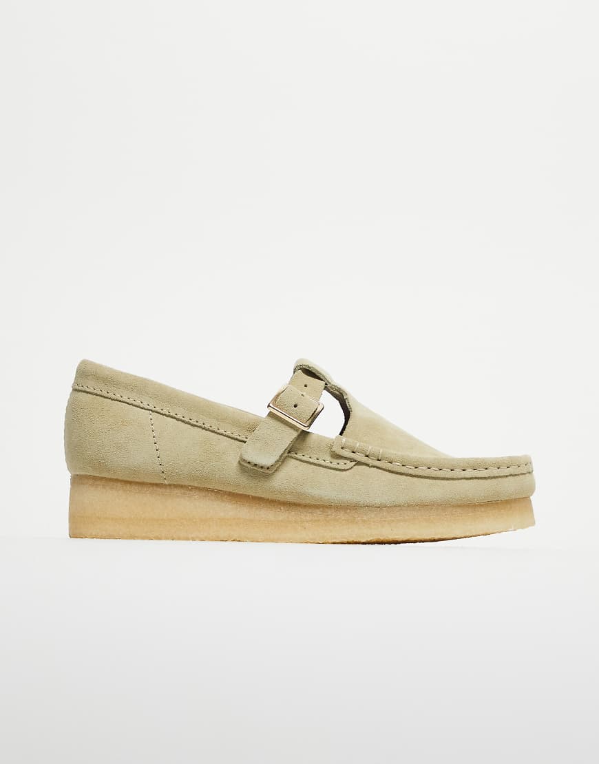 Clarks Originals - Wallabee - T-Steg-Schuh aus Wildleder in Ahorn-Neutral Clarks Originals - Wallabee - T-Steg-Schuh aus Wildleder in Ahorn-Neutral von Clarks Originals