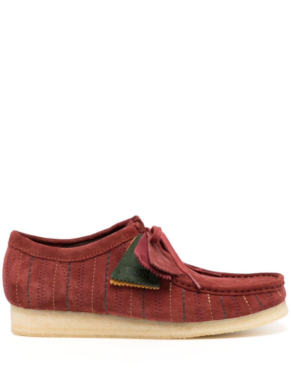 Clarks Originals Wallabee Schnürschuhe aus Wildleder - Rot von Clarks Originals