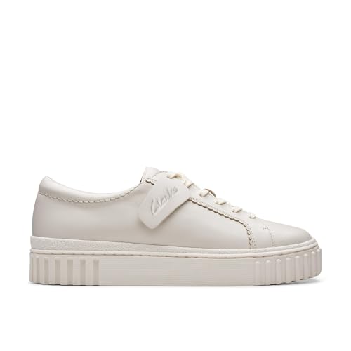 Clarks Damen 261778174 Sneaker, Off White Lea, 37 EU Clarks Damen 261778174 Sneaker, Off White Lea, 37 EU von Clarks