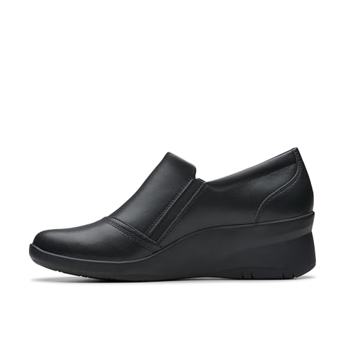 Clarks Damen Suttyn Zip Slipper, Schwarzes Leder, 37.5 EU Clarks Damen Suttyn Zip Slipper, Schwarzes Leder, 37.5 EU von Clarks