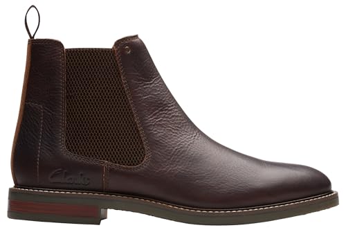 Clarks Herren Jaxen Easy Chelsea-Stiefel, Brown Tumb, 41 EU von Clarks