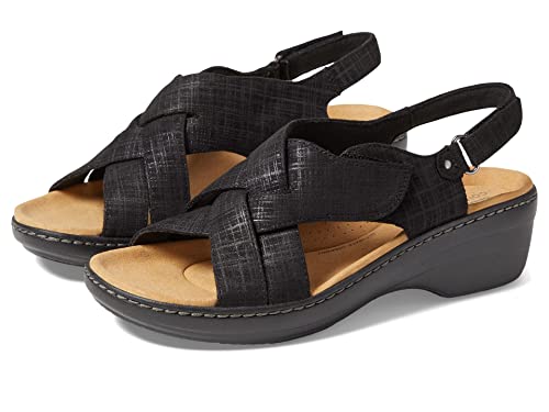 Clarks, Merliah Echo, Damen-Sandalen mit Absatz, Schwarz (Black Interest), 39.5 EU von Clarks