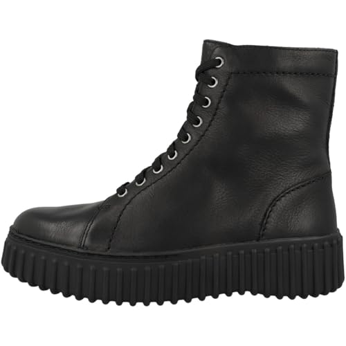 Clarks Damen Schnürboots Torhill Rise Schwarz 37 von Clarks