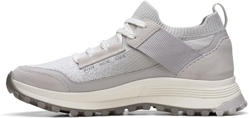 Clarks ATL Trek Knit Sneaker, Hellgraue Kombination von Clarks