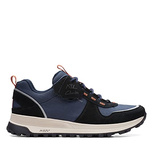 Clarks ATL Trek Walk wasserdichte Textilschuhe in Standard-Passform, Größe 42, blau, Navy Combi Blue, 42 EU von Clarks