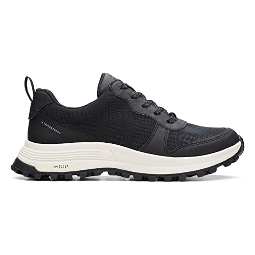 Clarks ATL Trek-Free, wasserdichte Textilschuhe in Standard-Passform, Größe 39, Schwarz, Black Combi Black, 39.5 EU von Clarks