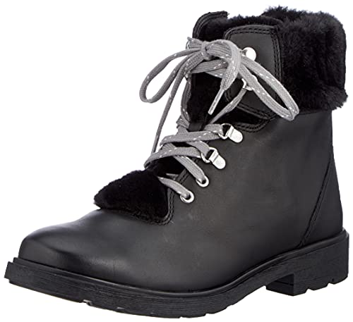 Clarks Astrol Hiker K Schneestiefel, Schwarzes Leder, 37 EU von Clarks