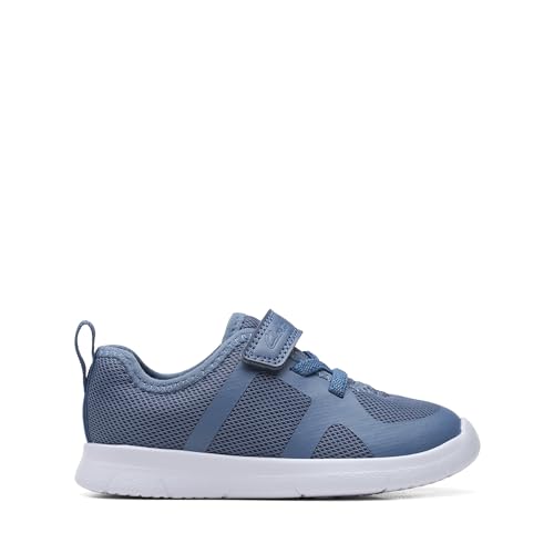 Clarks Ath Flux T Sneaker, Light Blue, 19 EU von Clarks