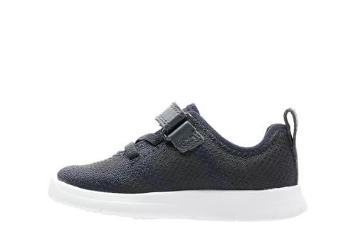Clarks Ath Flux T Sneaker, Navy, 20.5 EU von Clarks