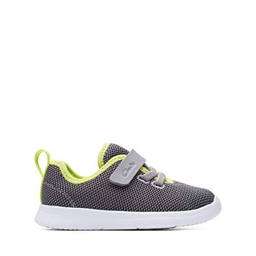 Clarks Jungen Ath Weave T Sneaker, Grey Combi, 20 EU Weit von Clarks