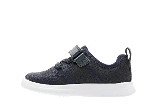 Clarks Baby-Jungen Ath Flux T Sneaker, Navy, 18.5 EU von Clarks